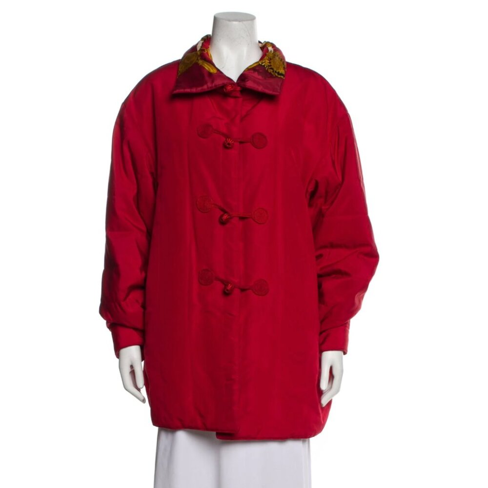 Hermes Reversible Bomber Coat Raincoat 40